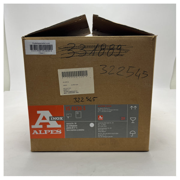 ALPES INOX VS-40/30-S Marin diskho i rostfritt stål av hög kvalitet för hållbar användning ombord