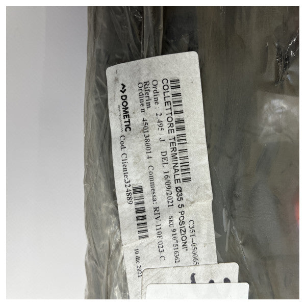 Connettore di accoppiamento a 5 porte per sistemi idrici e tubazioni Dometic - 9107516362