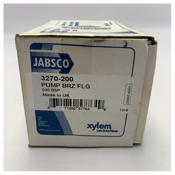 Jabsco Bronze Impeller kjølevannspumpe 3/4 tommer 40L/min - 3270-200