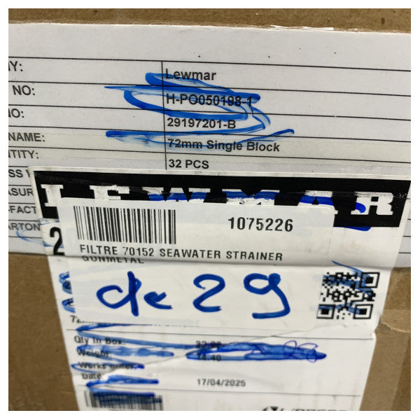 Dometic Marine Brass Seawater Filter - 9108403041