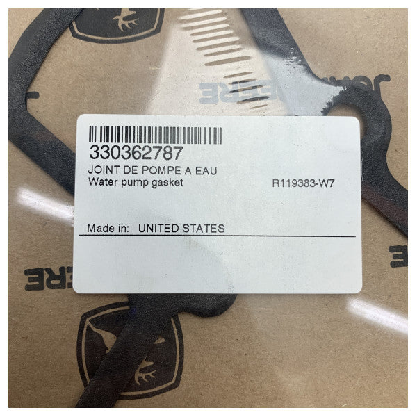 ジョンディアエンジンウォーターポンプガスケット - 330362787