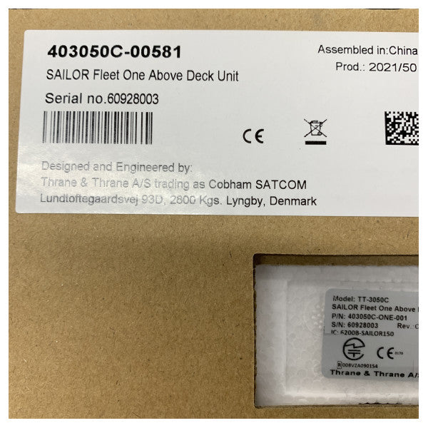 Cobham SAILOR Fleet One Marine Satellite Communication System