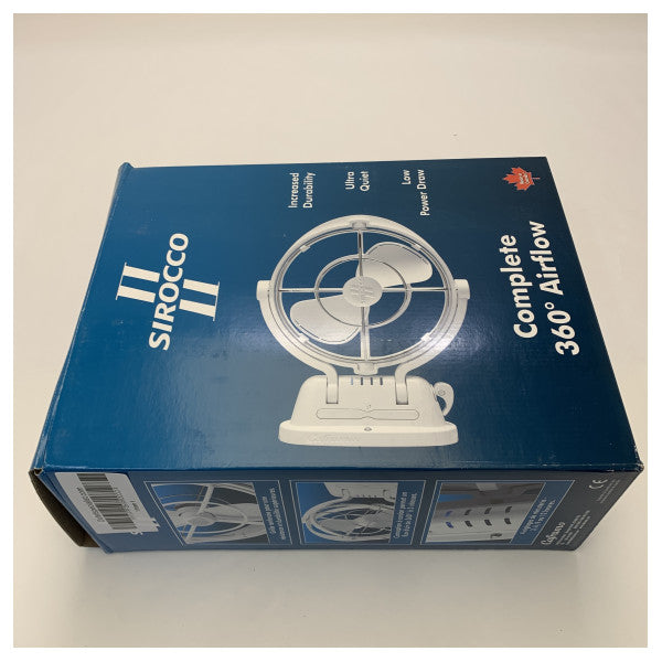Caframo Sirocco II Marine Fan � 360� Air Circulation & Quiet Ventilation for Boats & Cabins