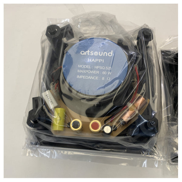 Artsound HPSQ525 125W 2-way build in square waterproof speaker kit