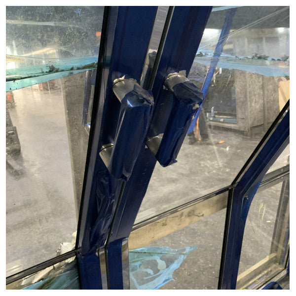 Резнич Фиорд стоманена извита плъзгаща се врата за тераса с стъкло - TBF0559 