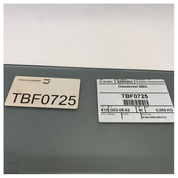 オリジナルのSealine S430ガラスカバー、ポートサイドのウェットバー用 - TBF0725 