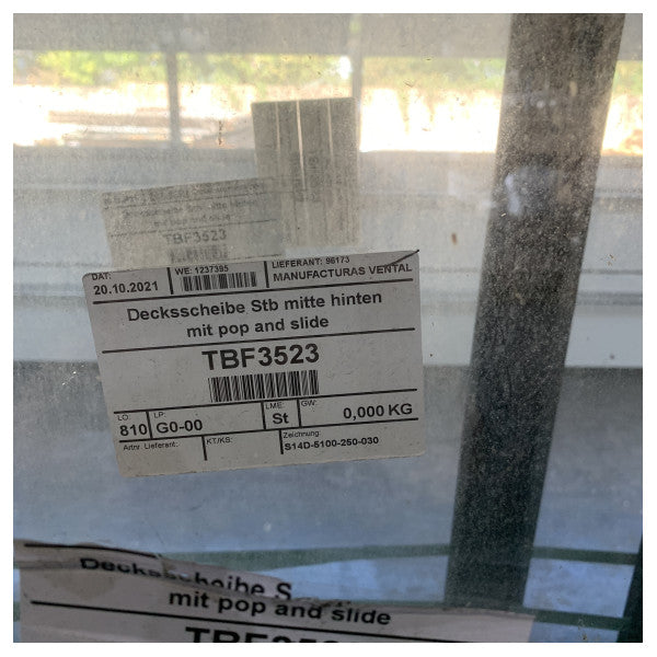 Hanse Yachts Pop and Slide glas skjutdörr sidmontering - TBF3523 