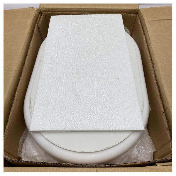 Міцна морська овальна раковина Antonio Lupi Piper - біла керамічна раковина для човнів і вологих приміщень - M06705ABIA