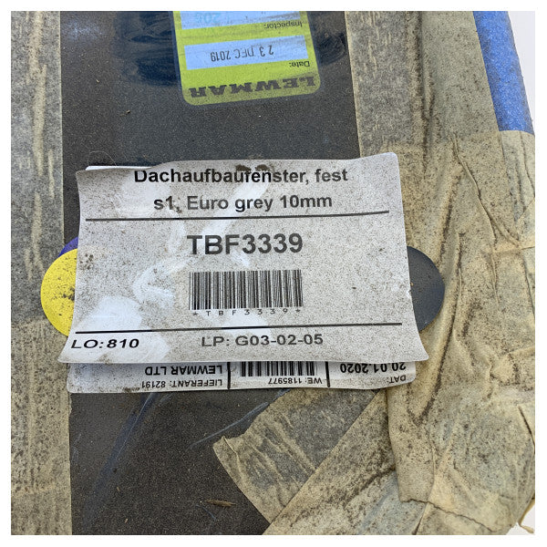 Lewmar Hanse Yachts 675 starboard fixed glass panel - TBF3339 - 780337700 