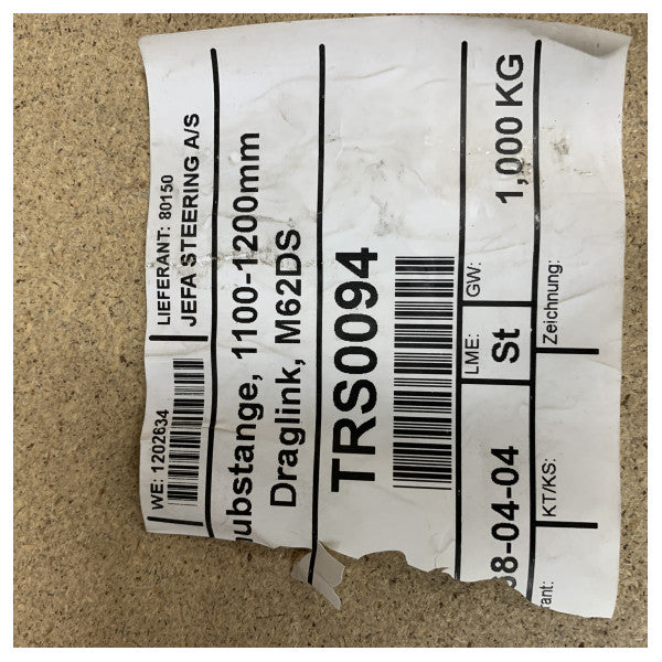 Jefa adjustable steering system - autopilot draglink 1000-1100 mm - TRS0094