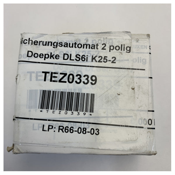 Doepke DLS 6i K25-2 LS-Electric Switch 10KA 2p. K-25A
