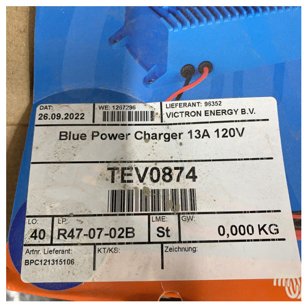 Victron BlueSmart IP67 Battery Charger 12VDC - 13AMP - BPC121315106