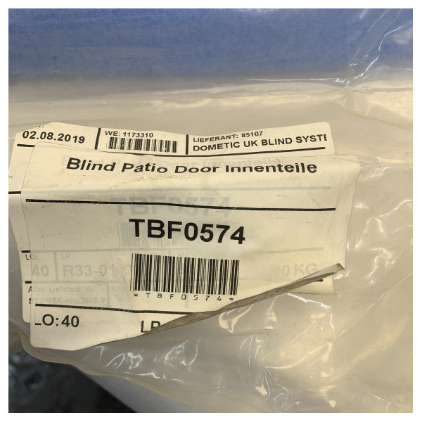 Dometic OceanAir Inner Patio Door schermo oscurante bianco - STSNSA 495 x 2078 mm 