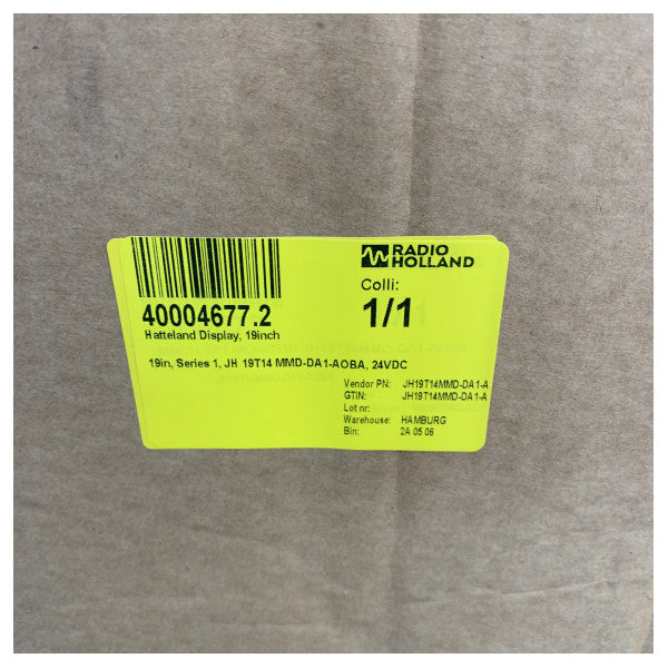 Hatteland JH19T14-MMD-DA1-AOBA 19 Inch Marine Glass Bridge Display