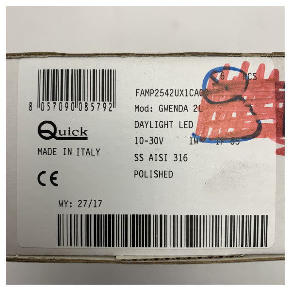 Finisque de marquage à pas de pas de la LED Quick Gwenda 24V