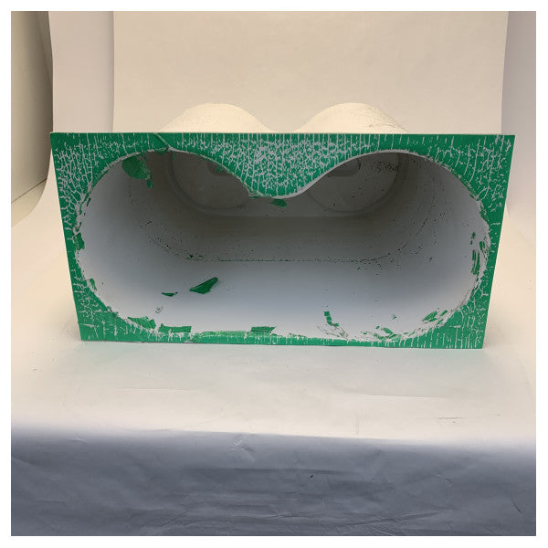 Gasbin de fibra de vidrio recubierto de blanco de Moody 45 DeckSaloon - PPG2439 