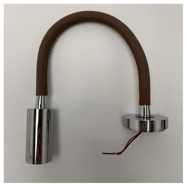 مصباح قراءة LED بحري كويك QL336 أودري ضوء النهار - عنق مرن، طلاء من الكروم، طاقة منخفضة 1.5 وات