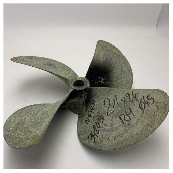 Правий морський гребний гвинт з нержавіючої сталі RH45 21x24 дюйма для човнів і двигунів, що був у вжитку