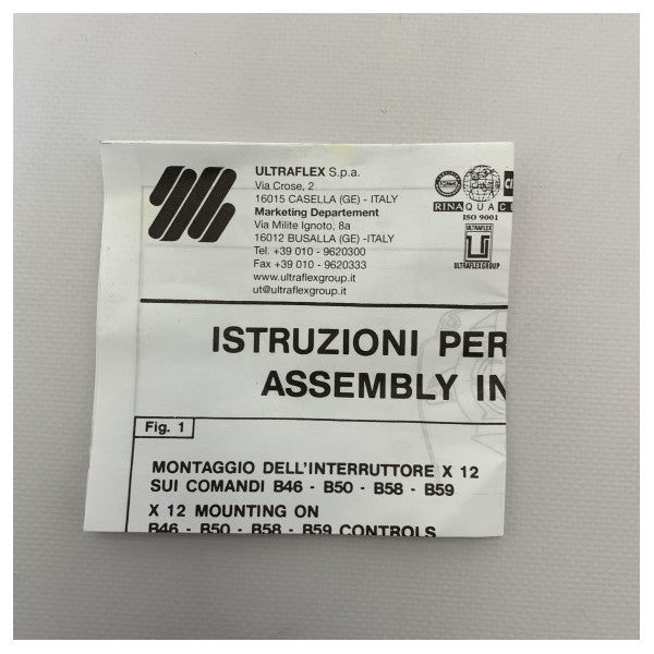 UltraFlex X12 sigurnosni prekidač gasa motora - 34543Q