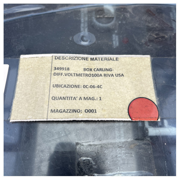 Riva 100A shore power and generator selector panel with switch - 349918