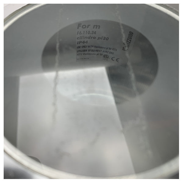 Viabizzuno PL30 Marine Grade Stainless Steel Cylinder Lamp - Trwałe oświetlenie zewnętrzne IP44 dla statków i portów