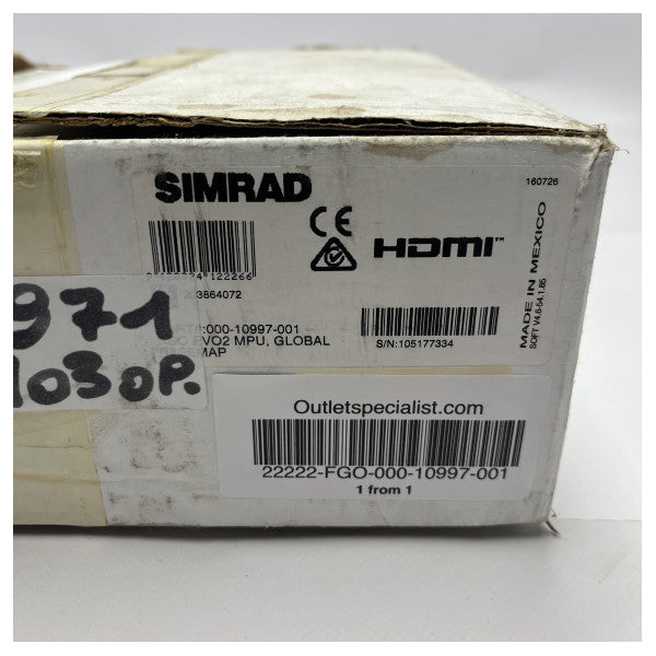 Многофункционален навигационен процесор Simrad NSO EVO2 - 000-10997-001