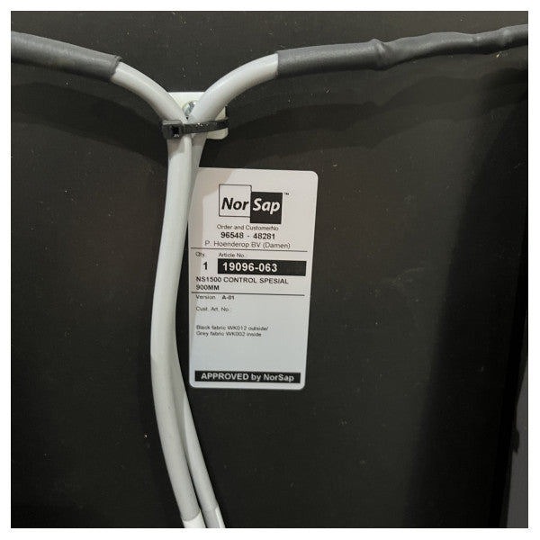 Norsap NS1700 Pilotin istuin säädettävällä istuintuella musta 