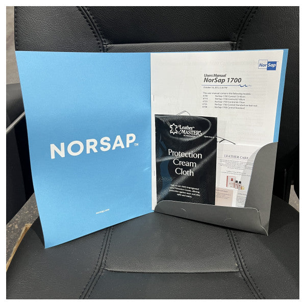Norsap NS1700 Pilot Seat with Fixed Seat Support Black Leather