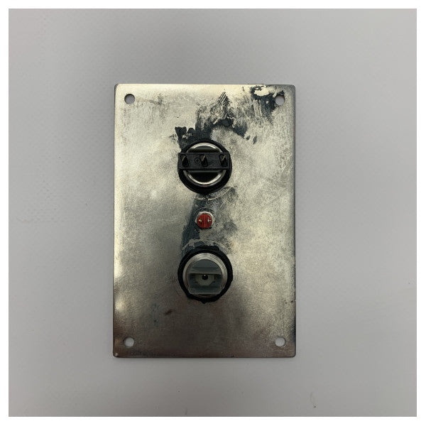 Marine Stainless Steel Door Control Panel with R122 LED Indicator - Weatherproof Up/Down Switch for Harsh Saltwater Environments