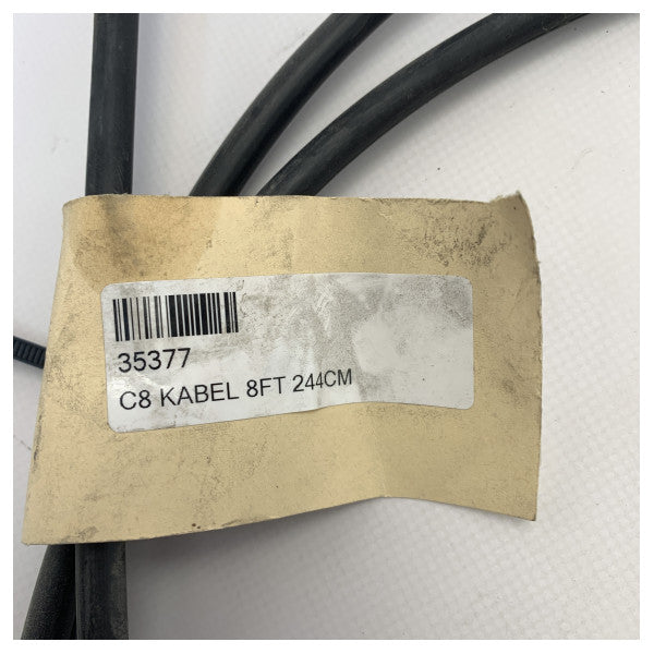 كابل توجيه قارب Ultraflex C8 بطول 9 أقدام و2.44 متر من الفولاذ المقاوم للصدأ - 35377