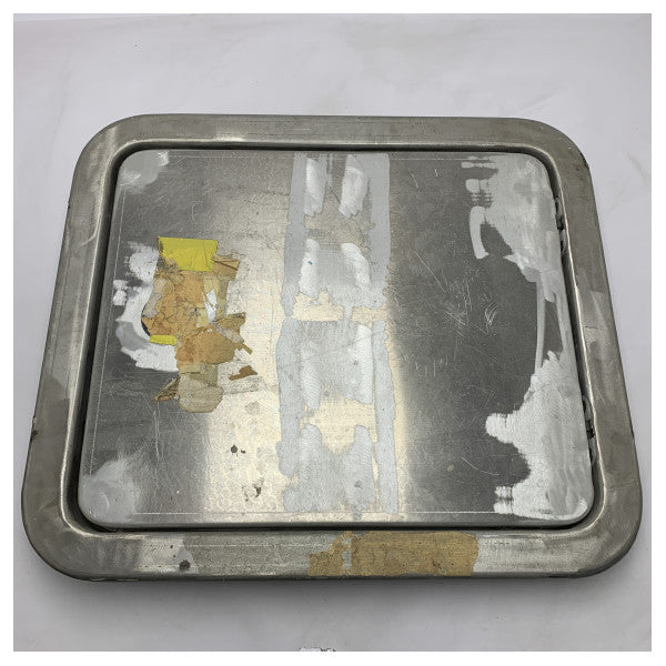 Морски люк от неръждаема стомана 650x550mm с ключалка - издръжлив, устойчив на корозия панел за достъп за лодки и кораби