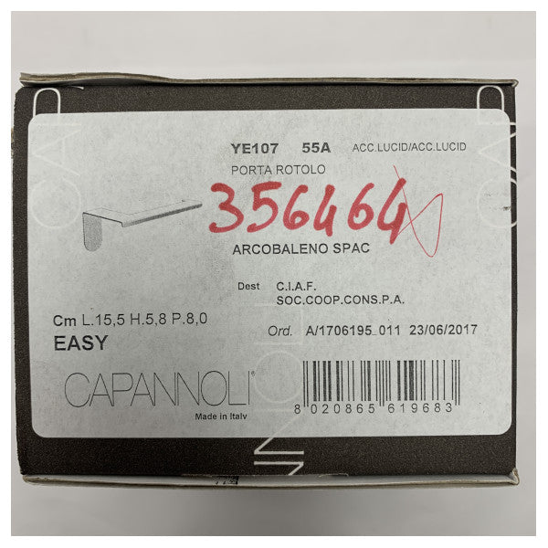 Capannoli 356464 suporte fácil para rolos de papel higiénico com design elegante YE107-55A