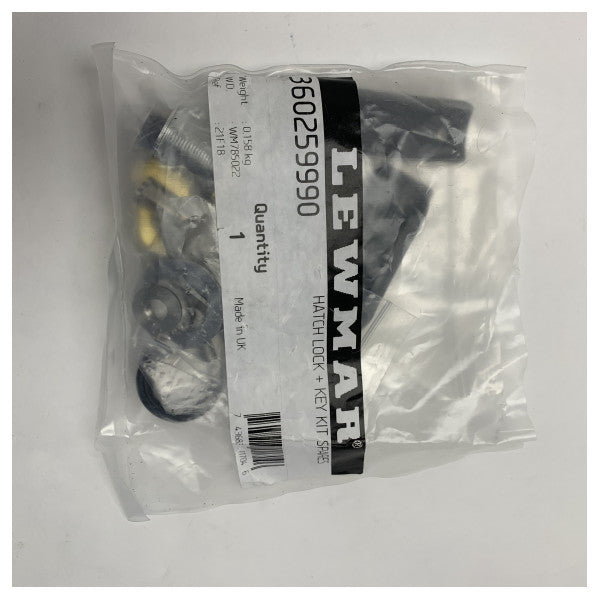 Lewmar hatch lock - key kit spares - 360259990