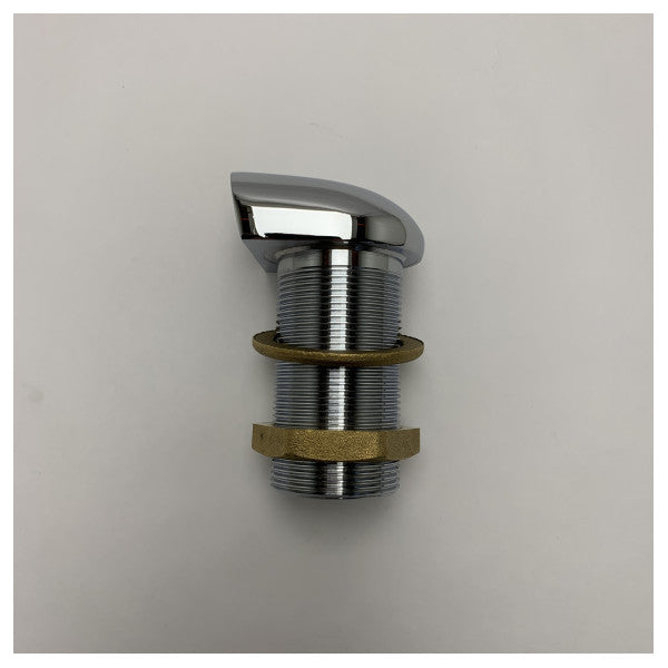 Rejilla de ventilación de latón cromado Guidi de 1 1/2 pulgadas con protección contra llamas - 1194-110008