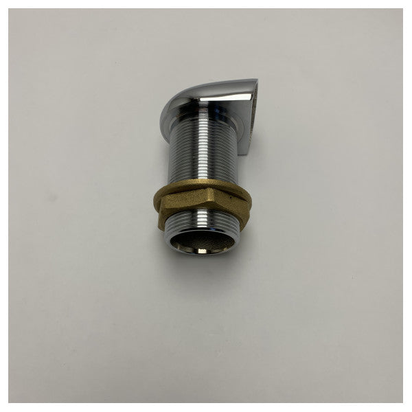 Rejilla de ventilación de latón cromado Guidi de 1 1/2 pulgadas con protección contra llamas - 1194-110008