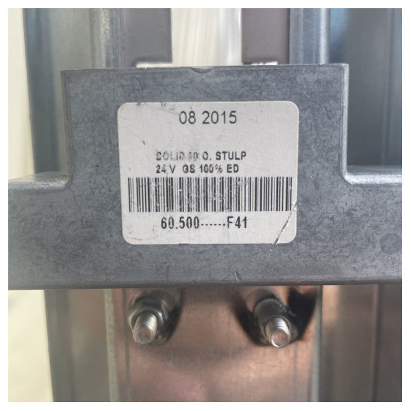 Elektrisk blindskjutdörr i rostfritt stål 24V H2150 x B1270 mm