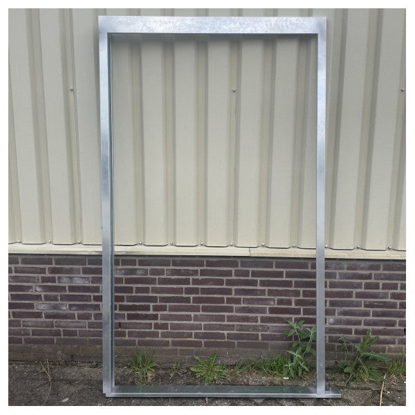 Elektrisk blindskjutdörr i rostfritt stål 24V H2150 x B1270 mm