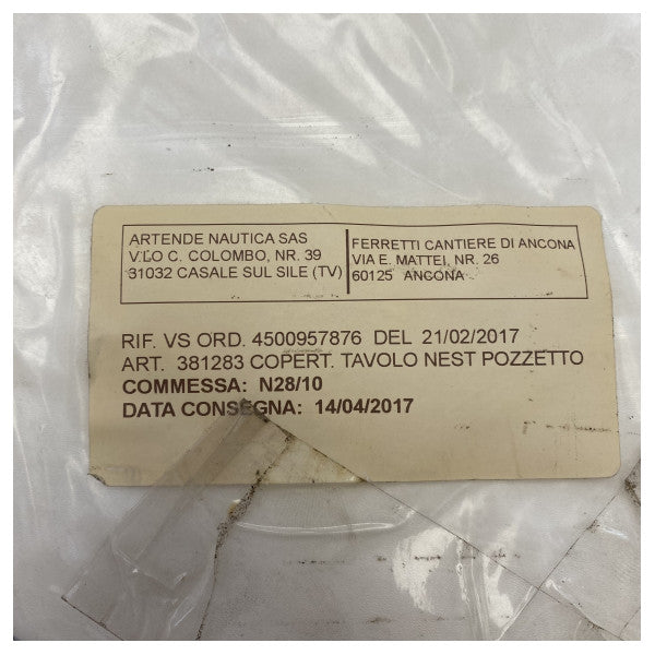 Custom Line Navetta N28 Nest cockpit table cover white - 381283