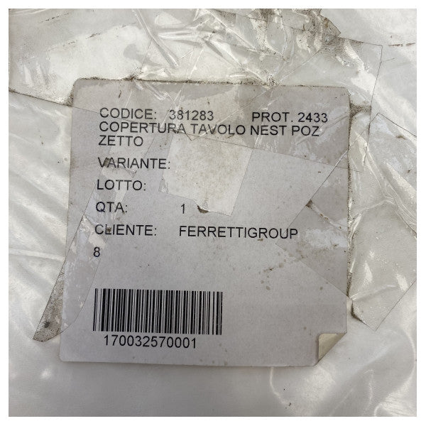 Custom Line Navetta N28 Nest cockpit table cover white - 381283