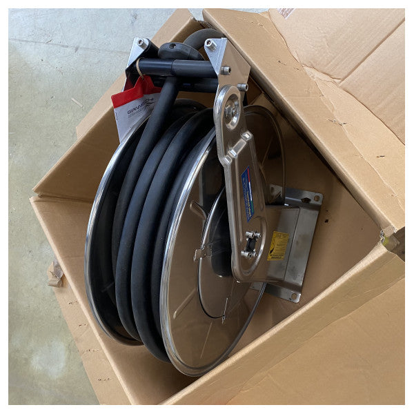 Gianneschi rustfritt stål drivstoff | Oljeslange med slangespull - 03AV350120i