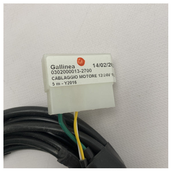 Gallinea 0302000013-2700 windscreen wiper connection cable 12/24V 5m