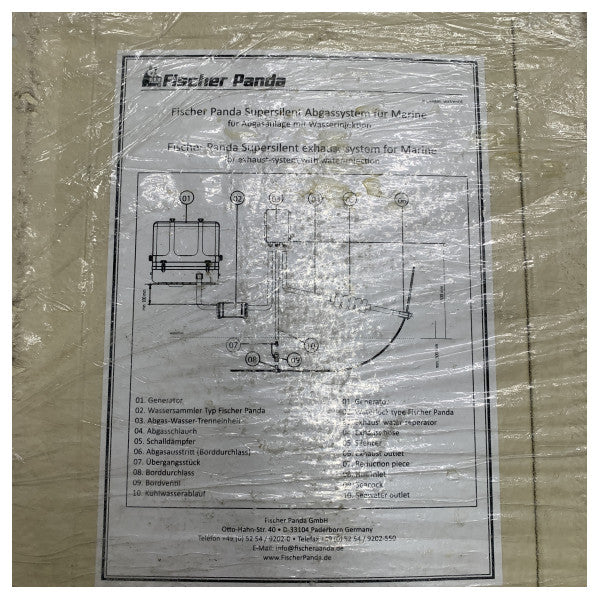 Fischer Panda exhaust water separator 50 - 40 - 50 - 38402067