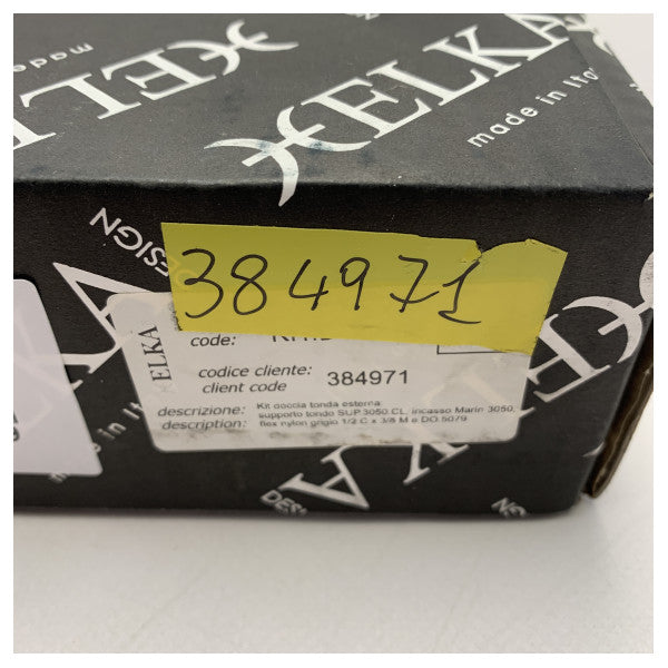 Комплект запірної лійки для душу Elka DO.5079 хромована кругла латунь