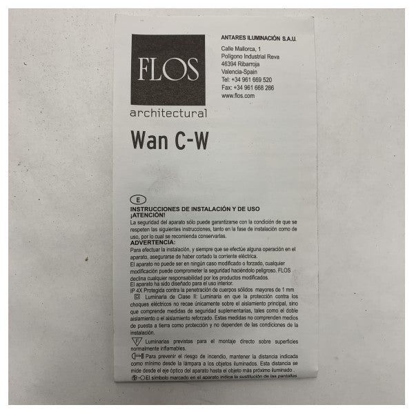 FLOS WAN-C-W ALUMINUM Spotlight Moderni dizajn