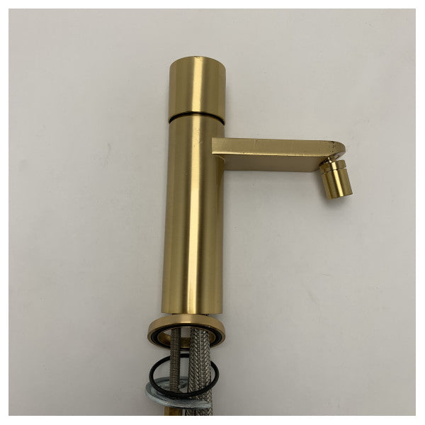 Elka 4335-01 bidet mixer in a sleek gold finish.