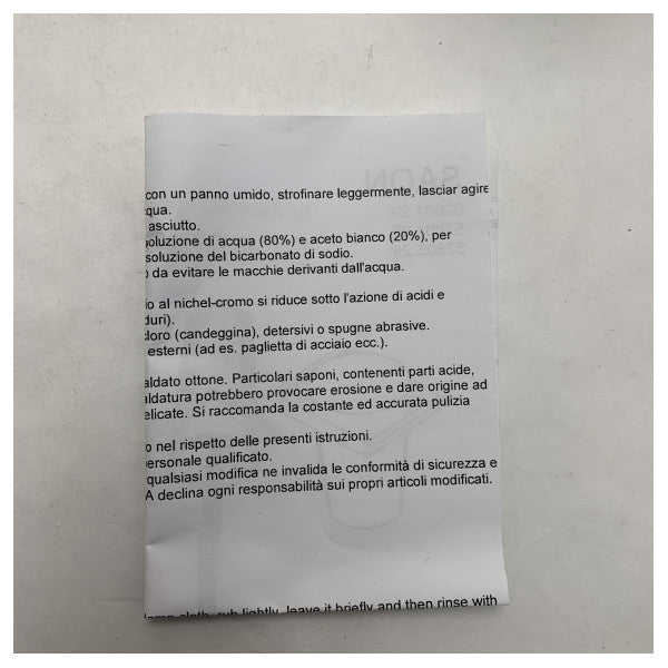 Lineabeta 52801.29 Тримач для морського скла з нержавіючої сталі