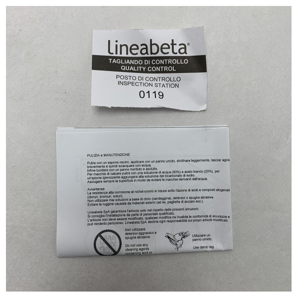 Lineabeta SKUARA 52808.29 Хромований морський кронштейн для опори 80 мм - 52808.29
