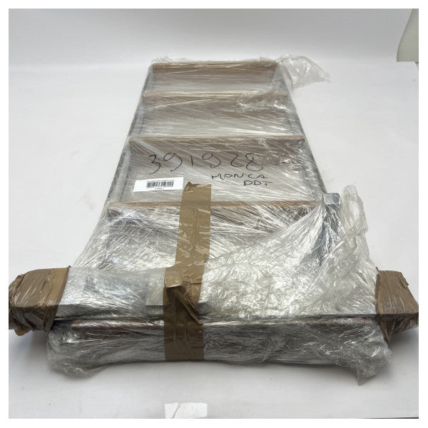 Riva Rival 56 rustfrit stål 5-trins besætningsadgangsstige 1000 x 400 mm med teaktrin - 391928