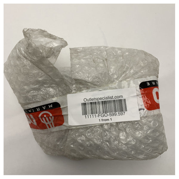 Кронштейн опори для сонцезахисного навісу NEMO з нержавіючої сталі - D=44 L=150 INCL 15 градусів - 599.597