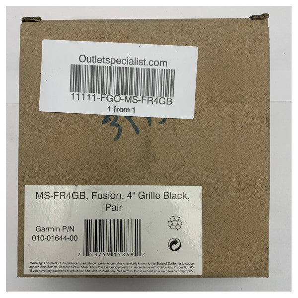 Fusion MS-FR4GB REGLA DEL ALTACIÓN SET 4 pulgadas Negro